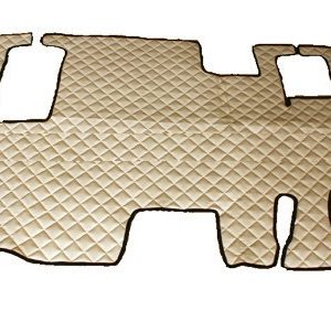 Tappetini in pelle per Renault Magnum con sedile girevole Automatico – Beige