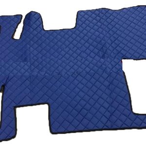 Tappetini in pelle per Renault Magnum con sedile girevole Automatico – Blu
