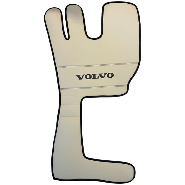 Tappetini in pelle per VOLVO FH4/FH5/FH6 (2013-2025) + copertura del cruscotto - Pelle liscia beige - Image 5