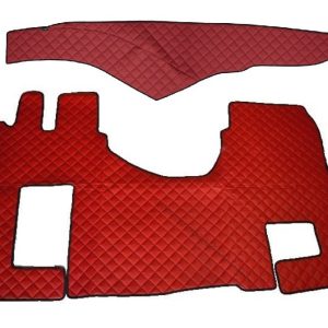 Rivestimento cruscotto in pelle per + tappeto Mercedes Actros MP4 Automatico – Rosso