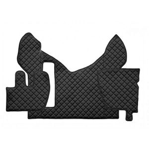 Tappetini in pelle per Renault Premium Automatico (2005-2013) Nero
