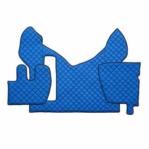 Tappetini in pelle per Renault Premium Automatico (2005-2013) Blu