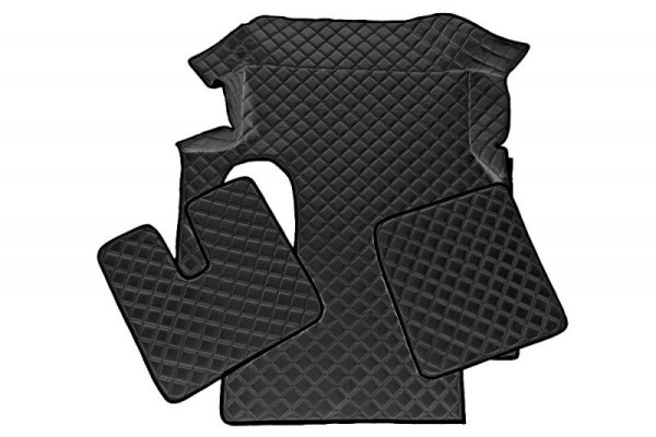 Tappetini in pelle per MAN TGA Automatico - Nero