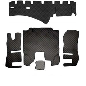 Rivestimento cruscotto in pelle per + tappeto SCANIA R (Dopo il 2013) / Nero