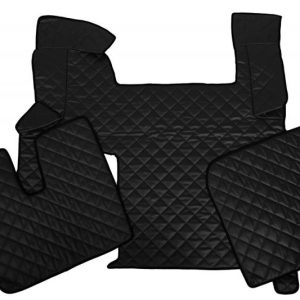 Tappetini in pelle per MAN TGX Automatico (+2 pezzi) Nero