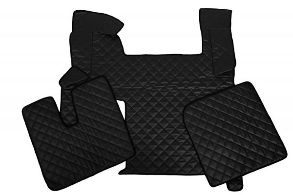 Tappetini in pelle per MAN TGX Automatico (+2 pezzi) Nero
