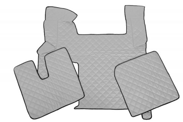 Tappetini in pelle per MAN TGX Automatico (+2 pezzi) Grigio