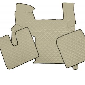 Tappetini in pelle per MAN TGX Automatico (+2 pezzi) Beige