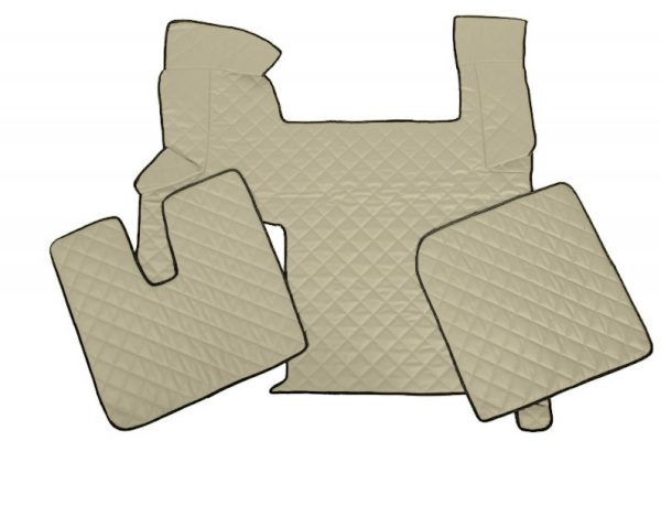 Tappetini in pelle per MAN TGX Automatico (+2 pezzi) Beige