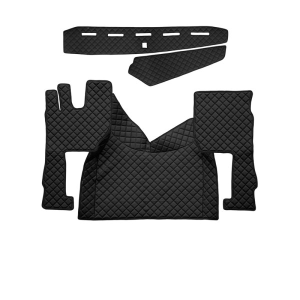 Rivestimento cruscotto in pelle per + tappeto Volvo FH (Dopo il 2013) Automatico / Nero