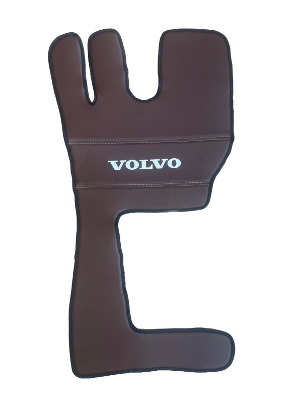 Tappetini in pelle per VOLVO FH4/FH5/FH6 (2013-2025) Automatico - pelle marrone liscia - immagine 18