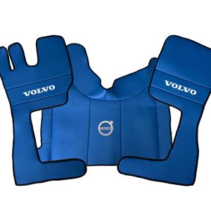 Tappetini in pelle per VOLVO FH4/FH5/FH6 (2013-2025) Automatico – pelle liscia Blu