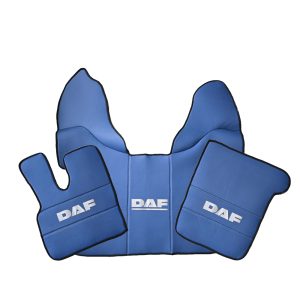 Tappetini in pelle per DAF XF 106 Automatico – pelle liscia Blu