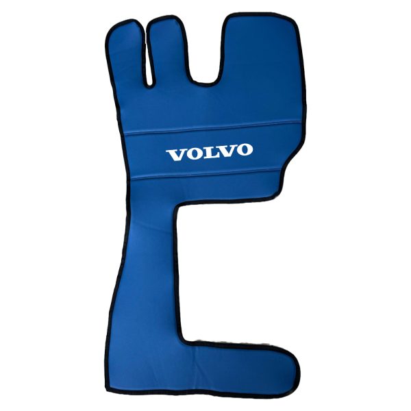 Tappetini in pelle per VOLVO FH4/FH5/FH6 (2013-2025) + copertura del cruscotto - pelle liscia Blu - Image 12