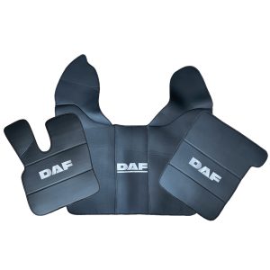 Tappetini in pelle per DAF XF 106 Automatico – Pelle nera liscia