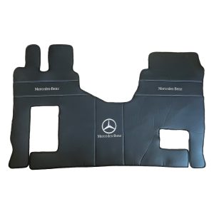 Tappetini in pelle per Mercedes Actros MP4/MP5 Automatico – pelle nera liscia