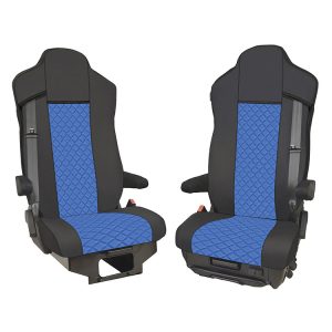 Coprisedili IVECO S-way  – pelle trapuntata blu