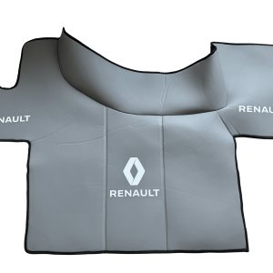 Tappetini in pelle per Renault T – pavimento piatto – pelle liscia grigia