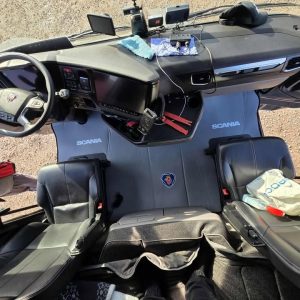 Tappetini in pelle per SCANIA S – pelle grigia liscia